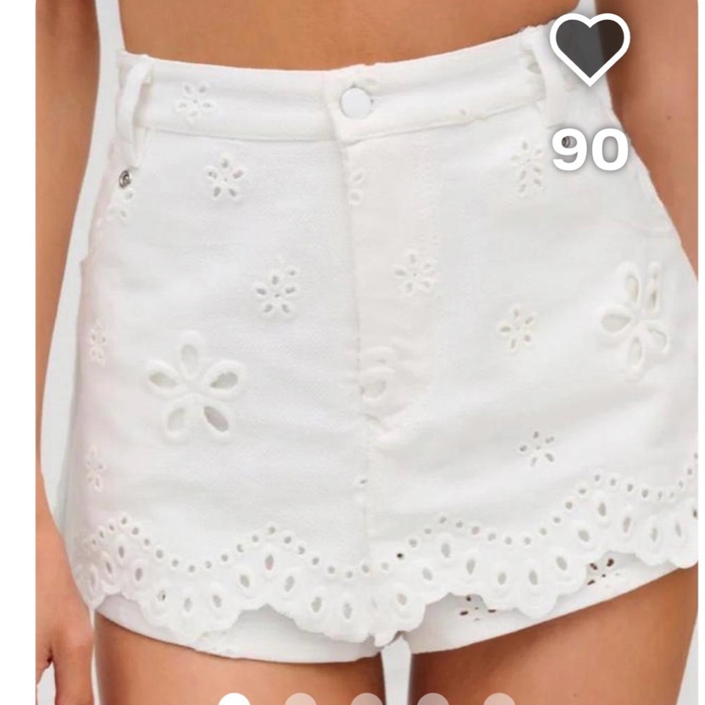 For love and lemons white eyelet skirt- MEDIUM